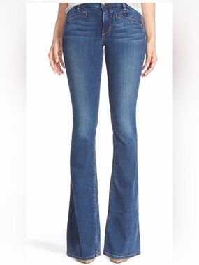 Joe's Jeans Deep Blue flawless the mustang Flared Wide-Leg Jeans size 28.